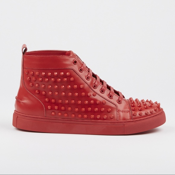 J75 ZOO STUDDED HIGH-TOP SNEAKER // RED - Picture 11 of 11